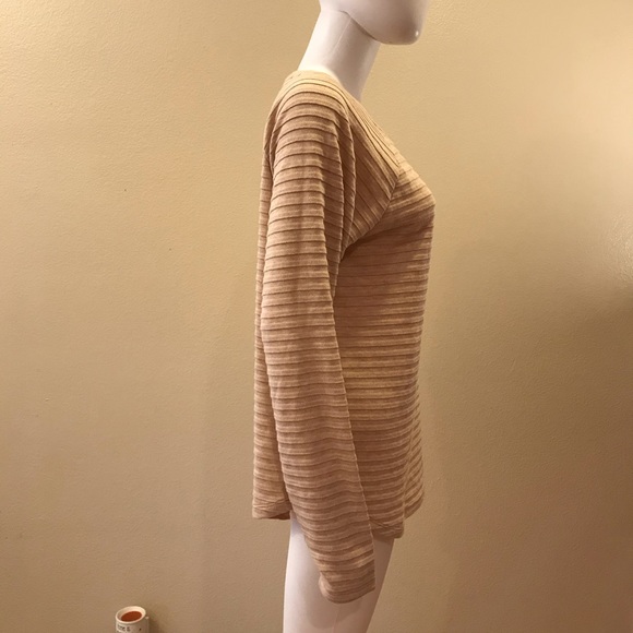 St Johns Bay Sweater NEW Womens Size Large Tan Pullover Light Weight Knit - Picture 7 of 13